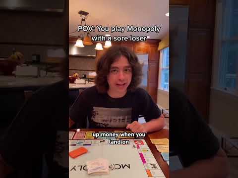 POV: You play Monopoly with a sore loser #pov #school #teacherspet #comedy #satire