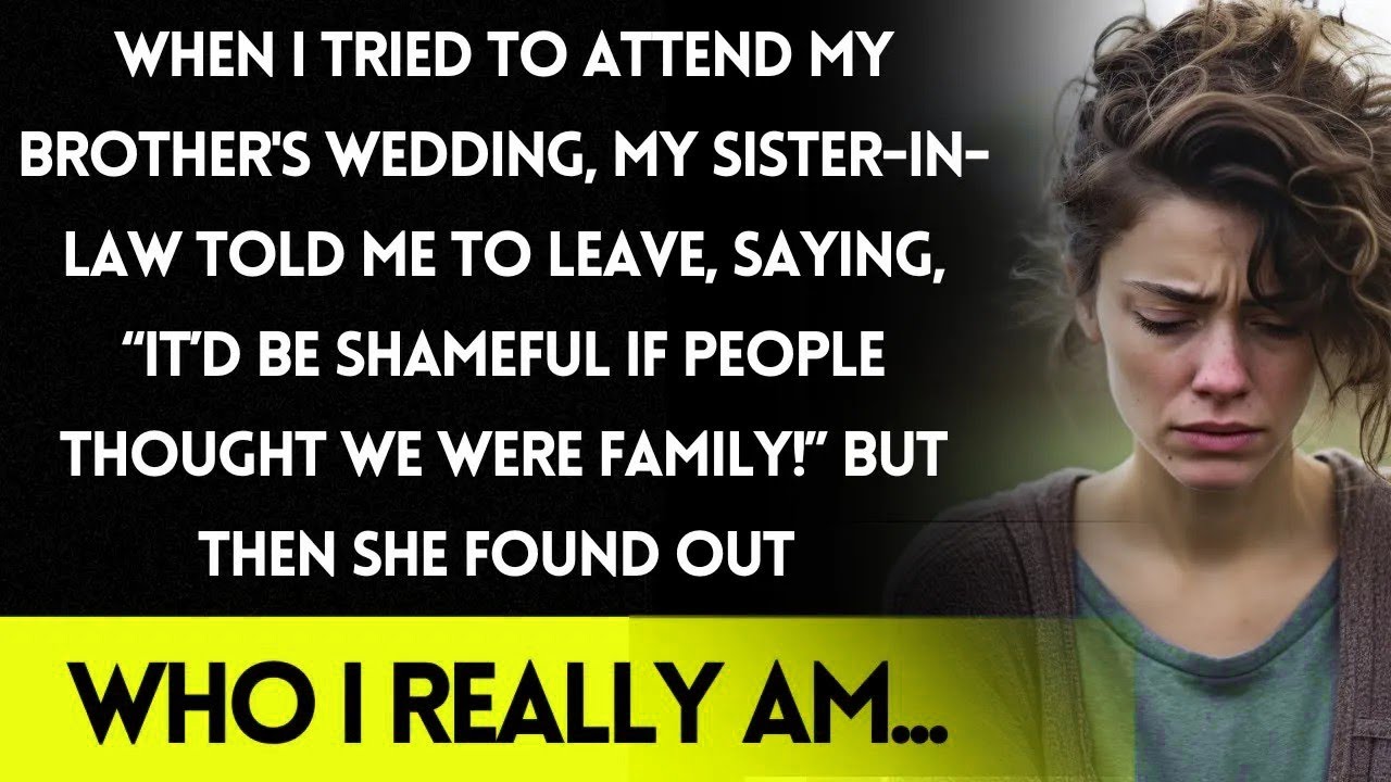 SIL Bans Me from Brother's Wedding—Until She Discovers My Secret