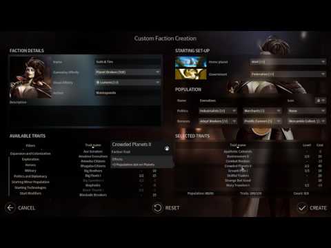 Endless Space 2 - Planet Brokers Race Creation Tutorial - Endless Capable