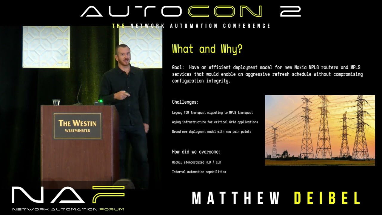 Matthew Deibel of Southern California Edison at AutoCon 2