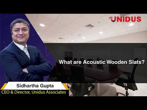 Wooden acoustic slat