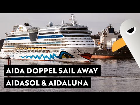 AIDA Doppel Sail Away Party 💋 mit AIDAsol und AIDAluna 📢 mit Horn-Battle 🛳️