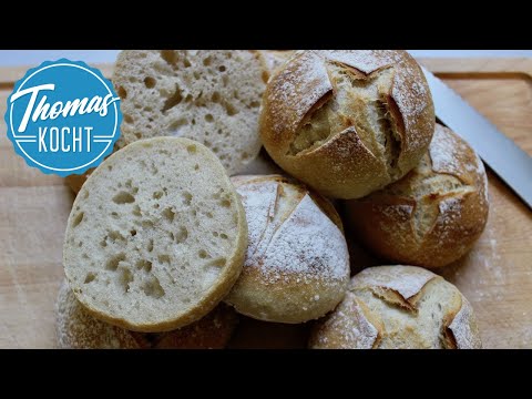 Weizensauerteig Brötchen - einfach gut! / Thomas kocht