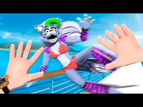 Throwing FNAF Animatronics OFF A CRUISE SHIP?! Bonelab VR