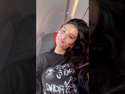 GRWM ON THE PLANE ✈️✨ Ft. Bedazzle . Instagram (hiraa_faisal) #hirafaisal #sistrology #foryou
