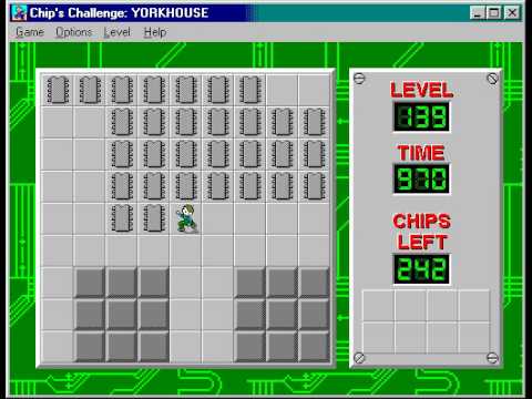 Chip's Challenge 1 Level 139 (Yorkhouse) - 920 seconds