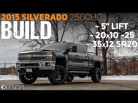 2015 Silverado 2500HD Gets A 5\u201d Lift, 20x10\u2019s, and 35\u2019s!