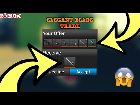 Guy Tries To Offer On My Elegant Blade Roblox Assassin Massive - trading for an elegant blade giving over 300 value roblox assassin big elegant blade trades