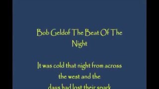 Bob Geldof   The Beat Of The Night rmx