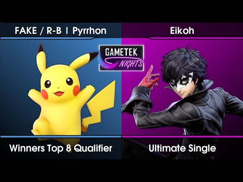Gametek Night 2022.25 - Pyrrhon (Pikachu) Vs. Eikoh (Joker) SSBU Ultimate Tournament