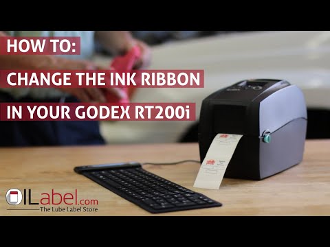 Help: Replace the ribbon in your Godex RT200i Oil Change Sticker Printer