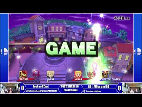 PORT SMASH 16 - Doubles Pools - Zuel + Zant (Blue) Vs Allios + Magna (Red)