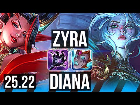 ZYRA vs DIANA (MID) | 3/3/13 | EUW Master | 25.22