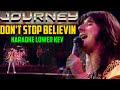 Don't Stop Believin - Journey Karaoke Lower Key