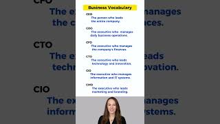 CEO vs CFO vs COO: Which One Makes More Money? #businessvocabulary #englishclass #learnEnglish