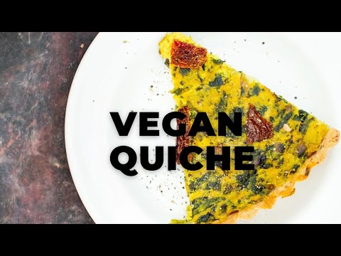 VEGAN QUICHE WITH MUSHROOMS, SPINACH & LEEKS | Vegan Richa Recipes