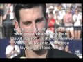 Novak Djokovic speaking Spanish (Spanish to English subtitles)