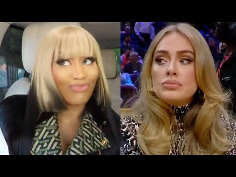 Nicki Minaj Pokes Fun At Adele Not Looking At Camera