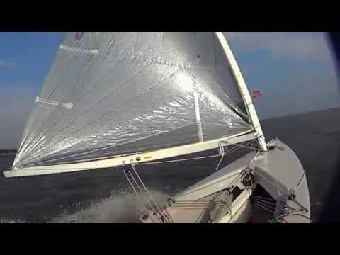Finn Class - Speed-test - 4bft - 11,17kts - Lake Steinhude - July 14th, 2014