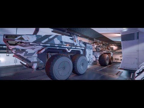 Anvil Centurion in Ice Storm Paint - Star Citizen