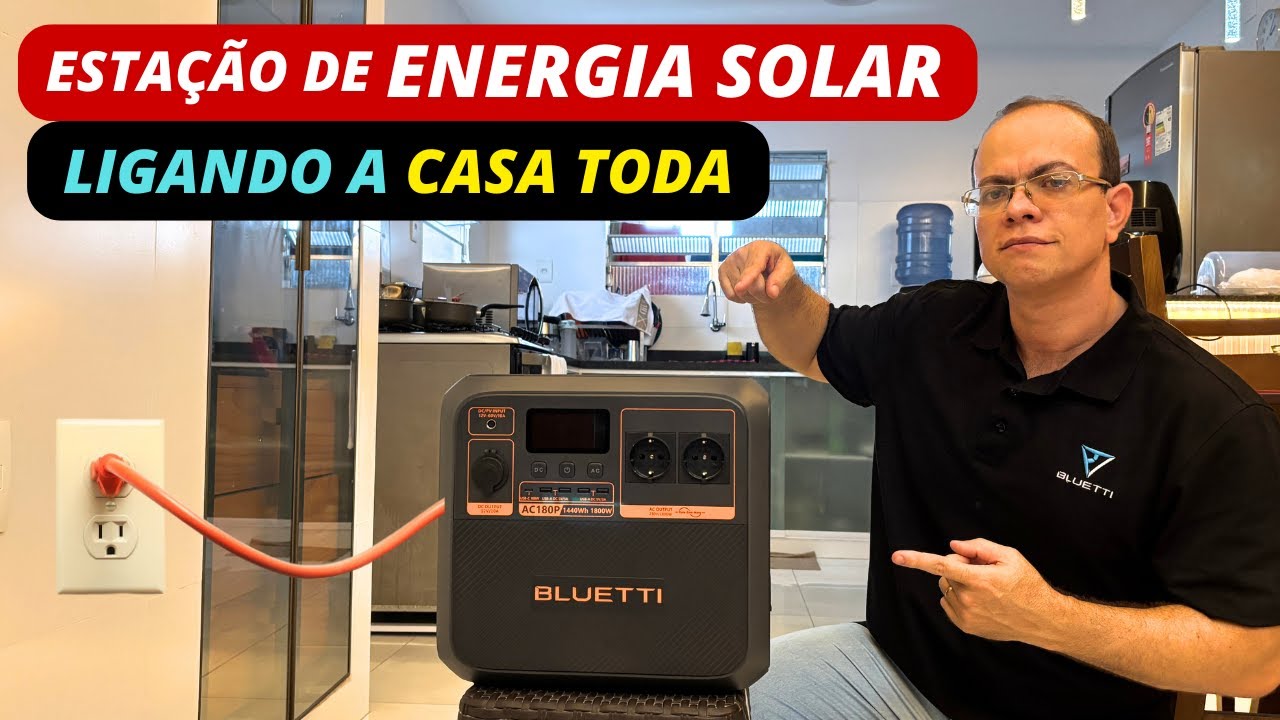 Bluetti AC180P solar power station connecting the WHOLE HOUSE, including air conditioning | Solar...