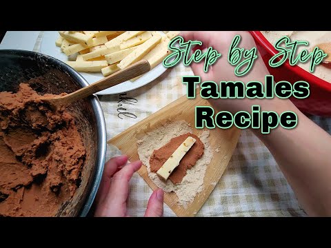 TAMALES | Bean And Cheese Tamales Recipe | How To Make Tamales EASY