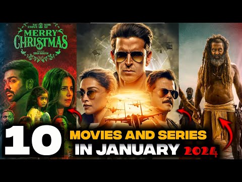 10 Movies and Webseries Releasing in January 2024|Fighter,Hanuman|Jio Cinema, Zee5, Netflix, Hotstar