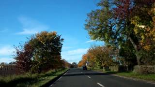 Autumn Road To Lauder Borders of Scotland