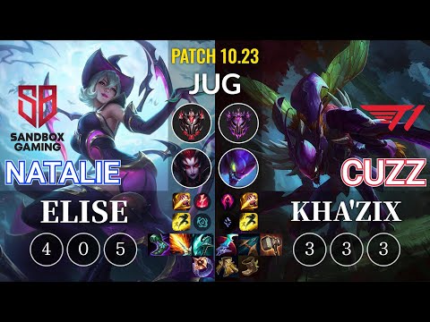 SB Natalie Elise vs T1 Cuzz Kha'Zix Jungle - KR Patch 10.23