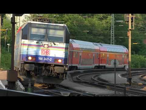 Moment Aufnahmen von der Zugstrecke in Spessart Bald Fahren die Letzen Züge auf  der Spessartrampe a