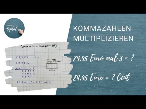 Kommazahlen (Geldbeträge) multiplizieren