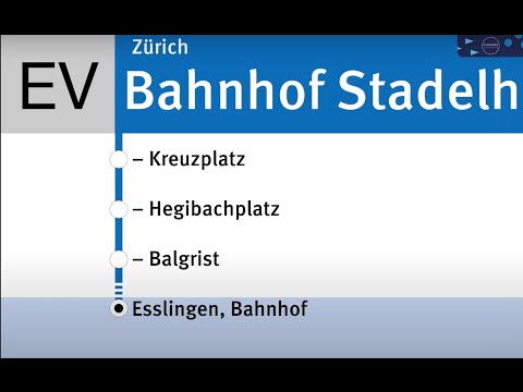 VBZ Ansagen » EV Zürich, Bahnhof Stadelhofen — Esslingen, Bahnhof | SLBahnen