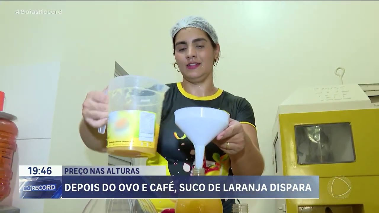 PREÇO NAS ALTURAS: DEPOIS DO OVO E CAFÉ,  SUCO DE LARANJA DISPARA