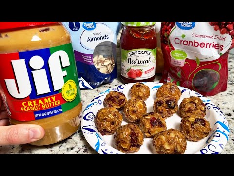 Peanut Butter & Jelly Energy Balls - PB&J Energy Bites recipe