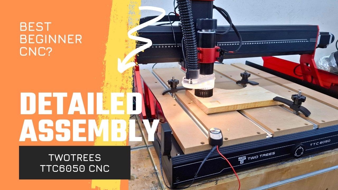 Beginner CNC Setup – TwoTrees TTC6050 Full Assembly & First Cut!