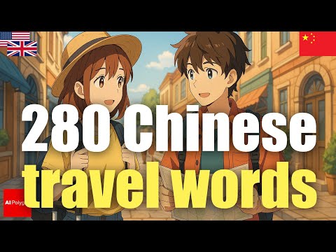 280 Chinese travel words | Passive listening | L2Language | with Pinyin | with hiragana