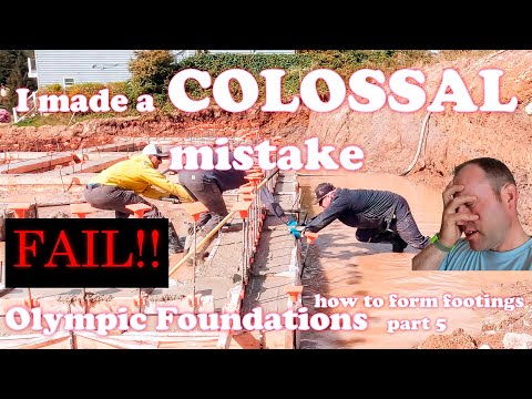 I Made a BIG Mistake!! Footing pour