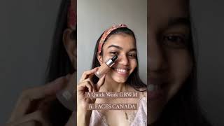 Faces Canada Second Skin Serum Foundation Face Swatch | #makeupshorts #indianbeautyblogger