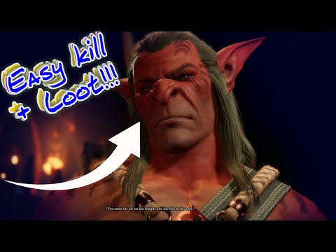 How to kill Dror Ragzlin (goblin boss) in Baldur's gate 3 easily + loot him