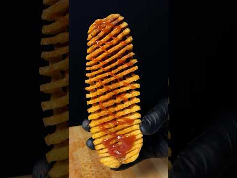 Super crispy potato spring 🥔 #shorts