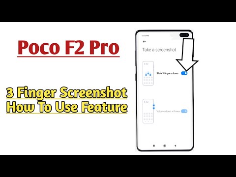 Poco F2 Pro || How To Use 3 Finger Screenshot Feature In Our Mobile