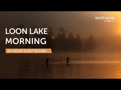 Loon Lake Morning Sleep Sound - 10 Hours - Black Screen
