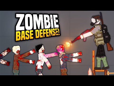 Building a Base to Defend Myself from ZOMBIES - People Playground Gameplay (Zombie Apocalypse)