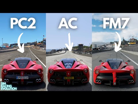 Project Cars 2 vs Assetto Corsa vs Forza 7 | LaFerrari | Laguna Seca