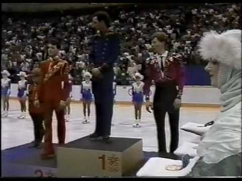 Men's Award Ceremony - 1988 Calgary, Figure Skating, Men's Long Program (US ABC)