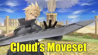 Cloud Moveset in Super Smash Bros Wii U (Moveset Breakdown)
