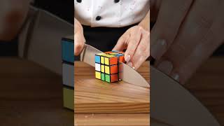 Cutting Rubix Cube 🧮✨ Satisfying ASMR #asmr #asmrsounds #aiasmr #glassfruit #satisfyingvideo #ai