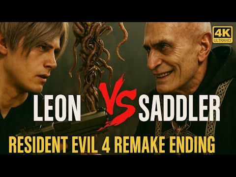 PS5 4K Resident Evil 4 Remake Ending | Fight Osmund Saddler | Final Boss Gameplay