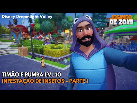 Dreamlight Valley -   TIMAO E PUMBA LVL 10 - INFESTAÇÃO DE INSETOS - PARTE 1