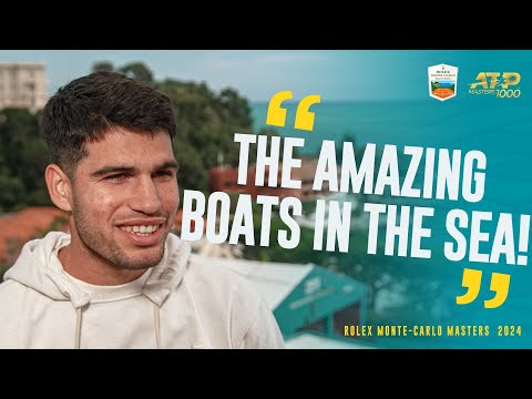 Carlos Alcaraz Discusses Boats, Nadal & Season So Far | 2024 Rolex Monte Carlo Masters